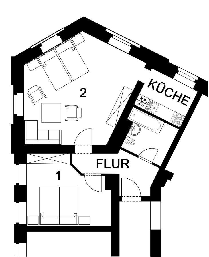 Apartment Eva Chemnitz Dış mekan fotoğraf